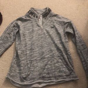Pink by Victoria secret quarter zip hoodie